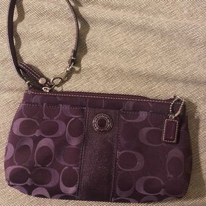 Large Coach wristlet